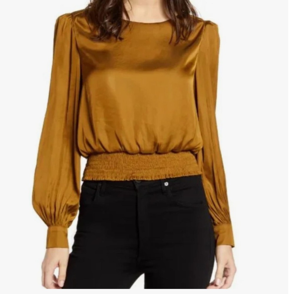ASTR the Label Size Medium Brown Blouse